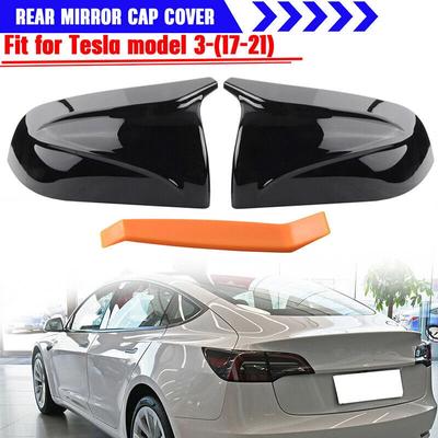 Для Tesla Model 3 2016 2017 2018 - Крышка зеркала заднего вида автомобиля на замену, вид крышек боковых зеркал, стиль OX Hron