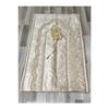 6 Piece Velvet French Laced Dowry Box Boxed Prayer Rug Set Bride Groom Set