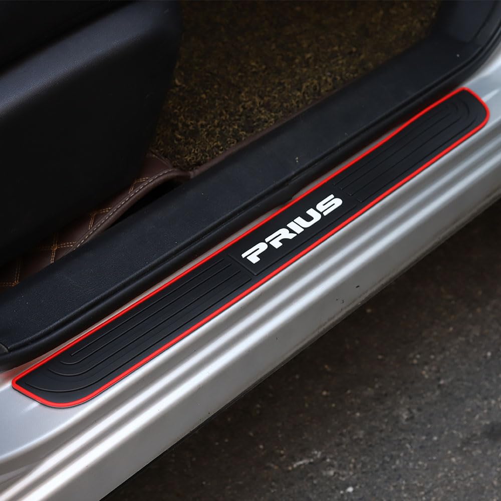 LEXLEYS Комплект из 4-х защитных накладок на пороги для TOYOTA Prius 50 60 Серии Защитная крышка порога двери Универсальная для правостороннего и левостороннего руля JDM Кастомная