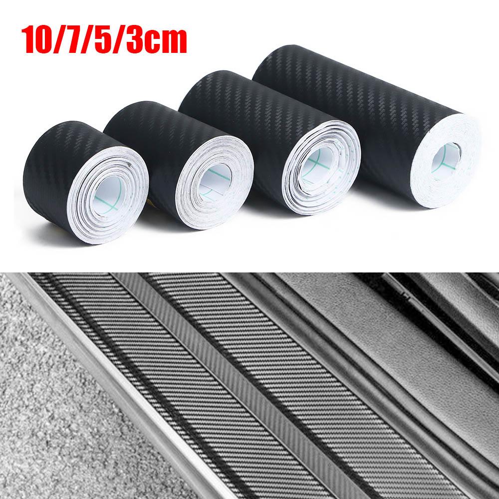 Car Accessories Protection Film Anti Scratch Tape 3D Carbon Fiber Sticker DIY Paste Protector Strip