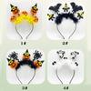 Adult Teens Headband Wing&Skull&Pumpkin Shape Hair Hoop Halloween Party Headpiece Woman Girls Cosplay Costume Hairband