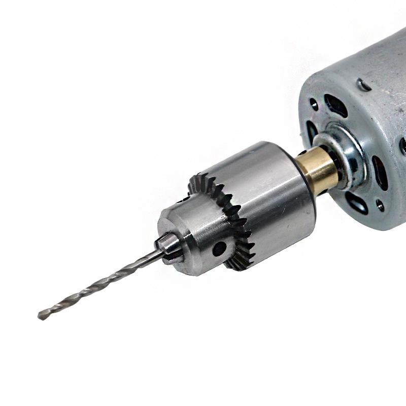 Набор мини-электродрели из 4 частей (0.3-4mm) с трехкулачковыми патронами – противоскользящая конструкция