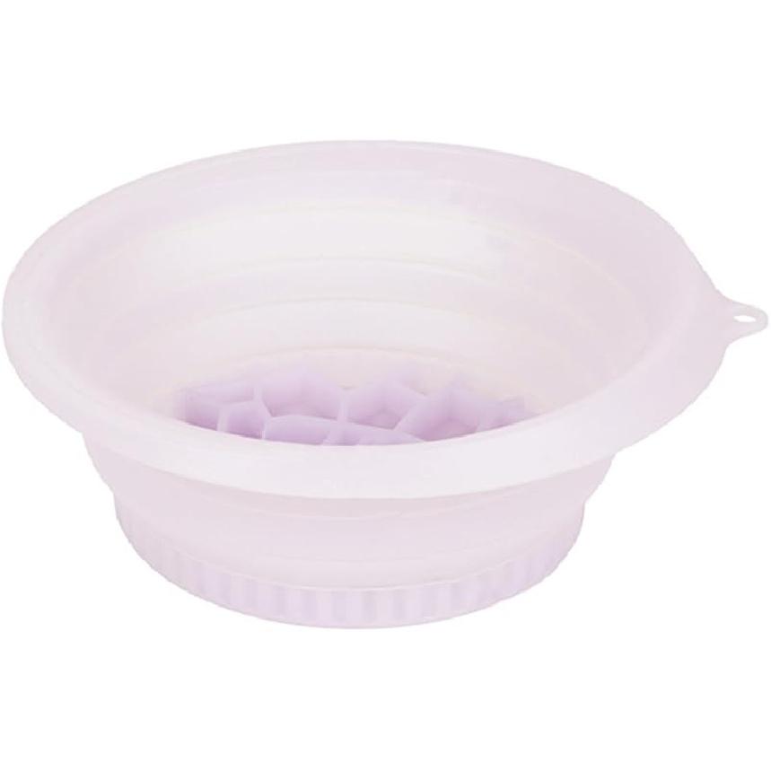 Ледяная ванна для лица, складная силиконовая раковина со встроенным лотком для льда, многоразовая складная многоцелевая раковина для домашнего использования, черная