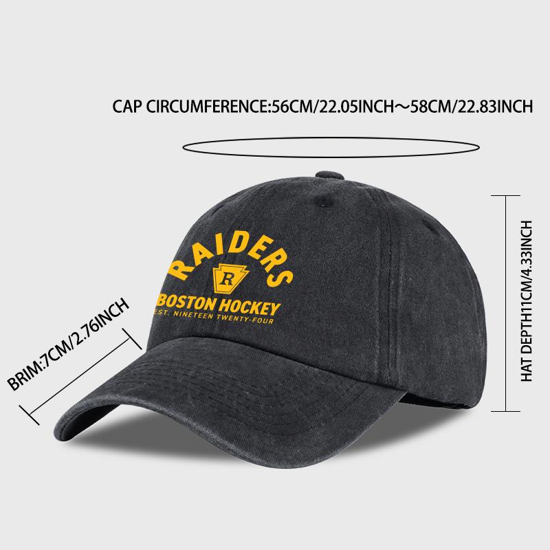 MLFO Raiders Печатанная Стиранная Бейсболка Легкая, Дышащая, Регулируемая Спортивная, Модная, Стильная Унисекс Подарок для Фаната Хоккея