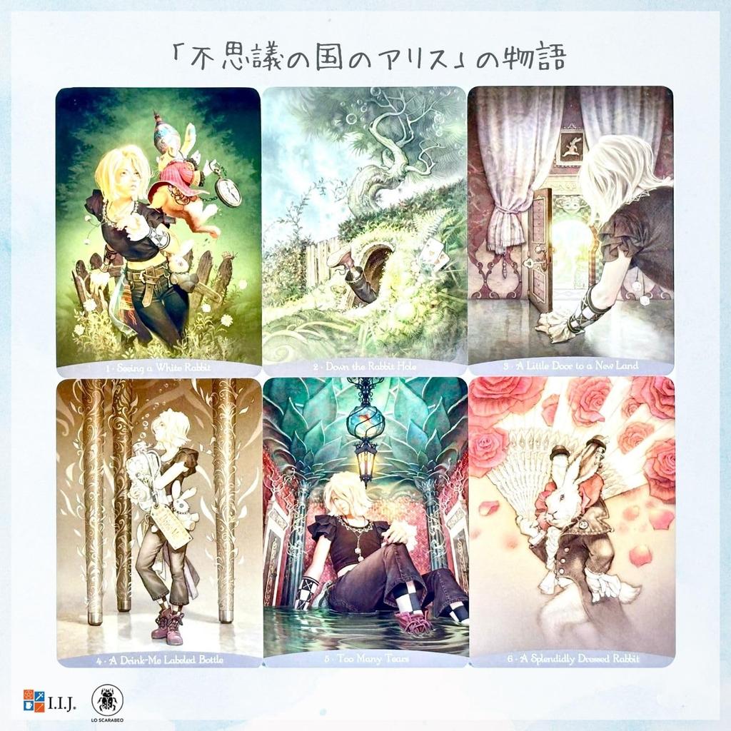 Карты Оракул Алиса в Стране Чудес Оракул Алиса в Стране Чудес Английский Аффирмации Гадание Аутентичный Продукт I.I.J