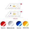 2pcs ABT Car Rearview Mirror Sticker For Volkswagen tt A1 A3 A4 A5 A6 A7 TT R8 Q3 Q5 Q7 Auto Decoration