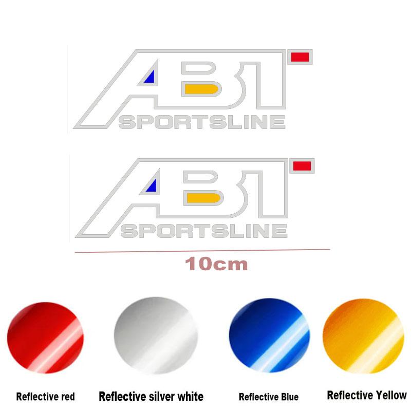 2pcs ABT Car Rearview Mirror Sticker For Volkswagen tt A1 A3 A4 A5 A6 A7 TT R8 Q3 Q5 Q7 Auto Decoration