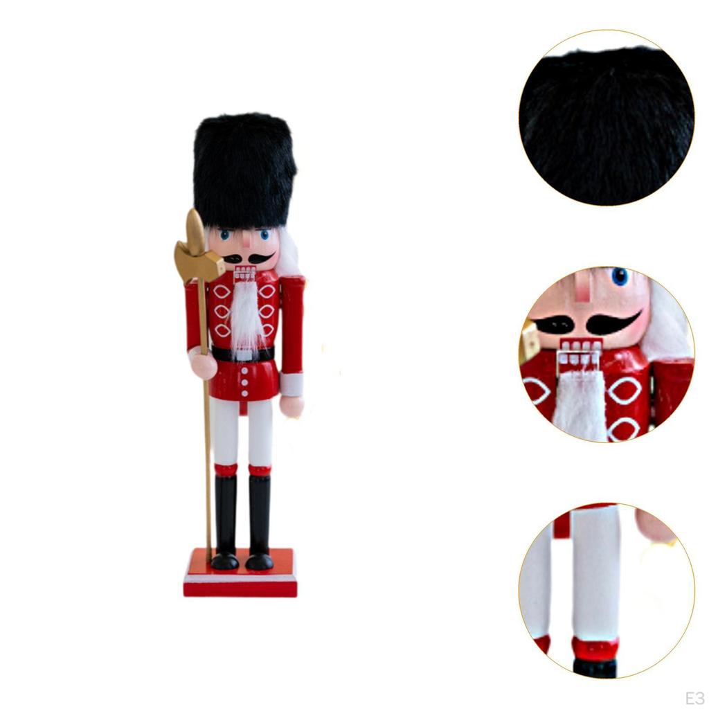 Nutcracker Figurine Christmas Decor Desk Crafts Traditional Ornament for