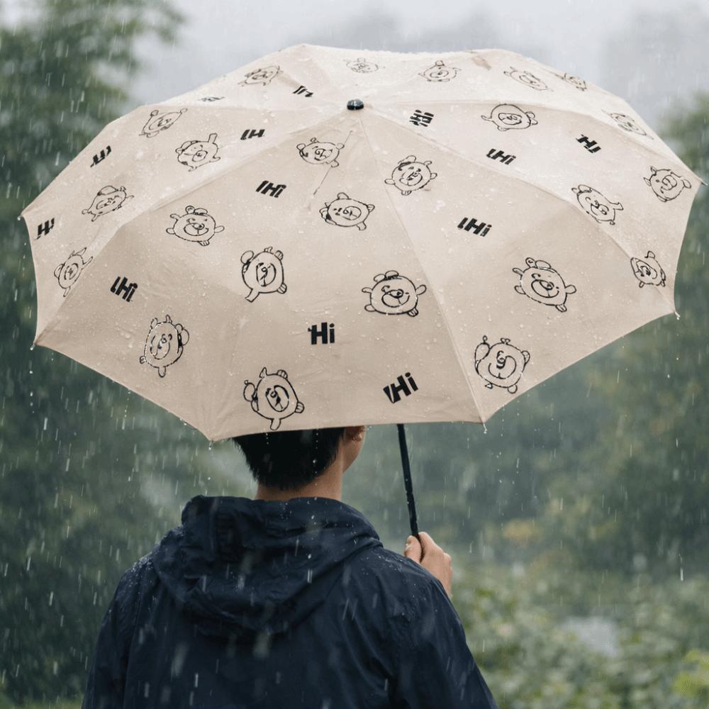 Fully Automatic Portable Folding Umbrella Cartoon Pattern Dual Use Umbrella Travel