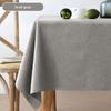 Waterproof Oil Proof Cotton Linen Tablecloth Solid Rectangular Dining Table Cover Home Decor
