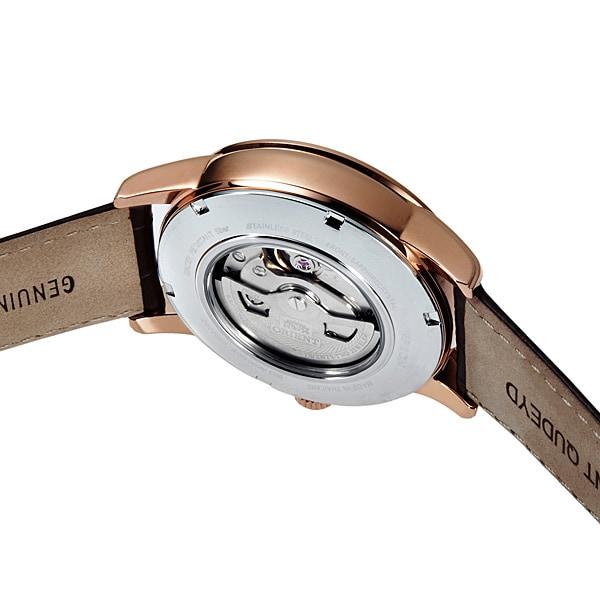 Orient Мужской RN-AK0002Y (КЛАССИЧЕСКОЕ СОЛНЦЕ И ЛУНА) Круглые часы из коричневой нержавеющей стали с несколькими стрелками, аналоговые