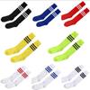 High-Elasticity Long Tube Football Socks for Kids and Adults - No Pilling, Solid Color, Medium Thickness