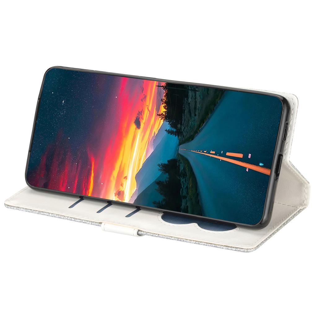 For Xiaomi Redmi Note 13 Pro 5G/Poco X6 5G Case Glitter Zipper Leather Cover with Wallet