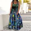 Women's Slip Dress Maxi Long Dress Cole Flowers Print Dress Spring & Summer V Neck Leisure Vacation