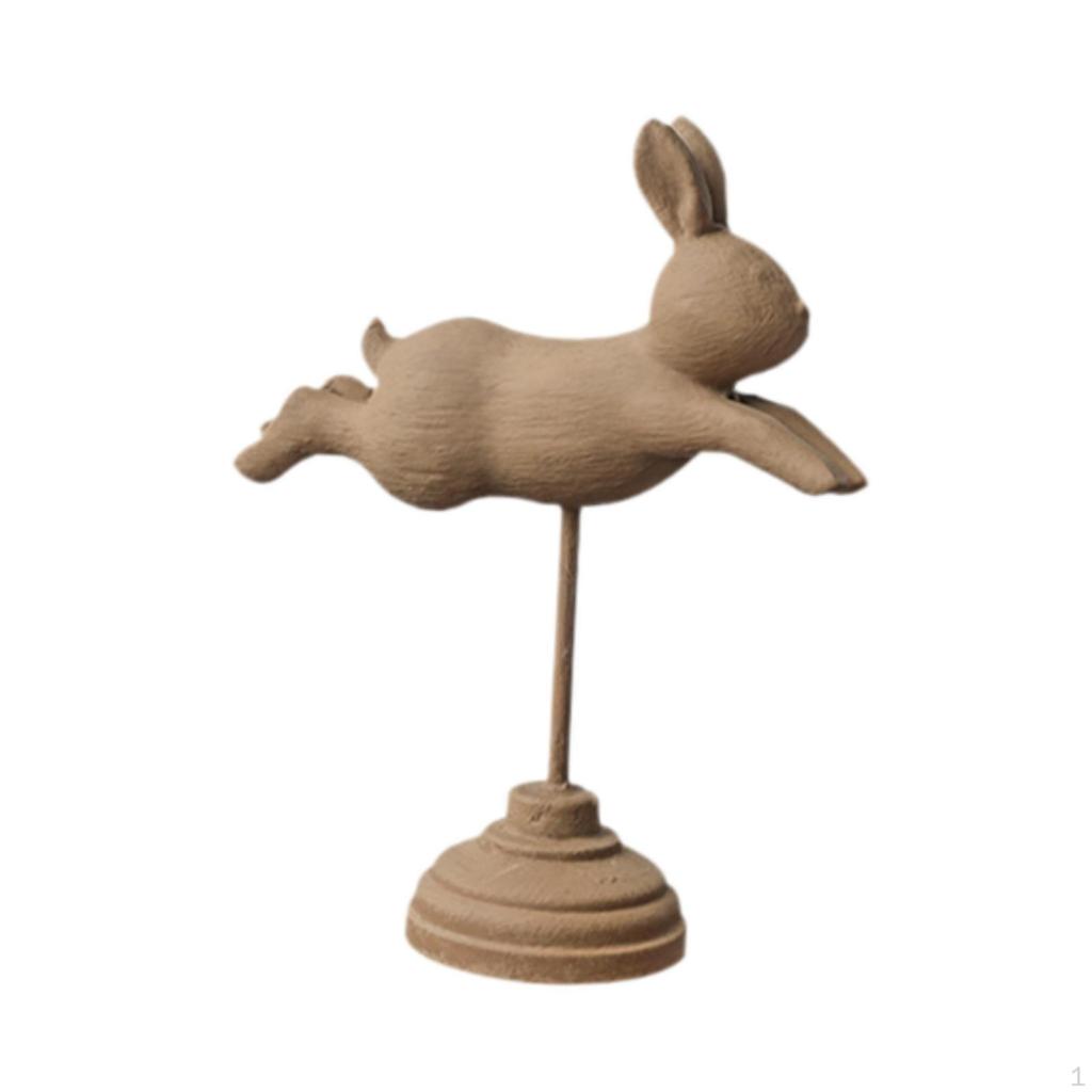 Easter Bunny Sculpture Small Rabbit Figure for Home Tabletop