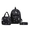 Large Capacity Three-piece School Bag Set Daypack Students School Bag  Junior High School