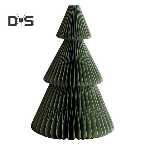 Бумажная рождественская елка 3D сотовая бумажная рождественская елка украшение деревенский настольный центральный элемент для офиса домашний школьный декор