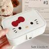 Шкатулка для украшений Hello Kitty Серьги Ожерелья Кольца Шкатулка для хранения украшений Большая вместимость Дорожная портативная сумка Подарок на вечеринку Косметичка