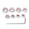 304 Stainless Steel Ring Positioner Drill Locator Woodworking Drill Tool Accessories Stop Bit Collar 3,4,5,6,7,8,9,10mm Practica
