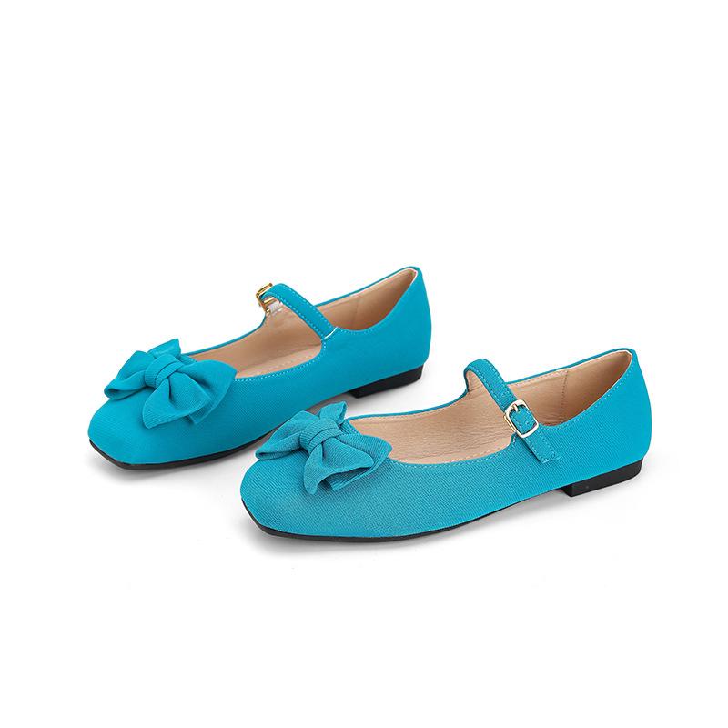 Женские повседневные туфли Мэри Джейн Балетные туфли на плоской подошве Туфли на плоской подошве с квадратным носком и ремешком на щиколотке Легкие прогулочные туфли Удобные женские модельные туфли без шнуровки
