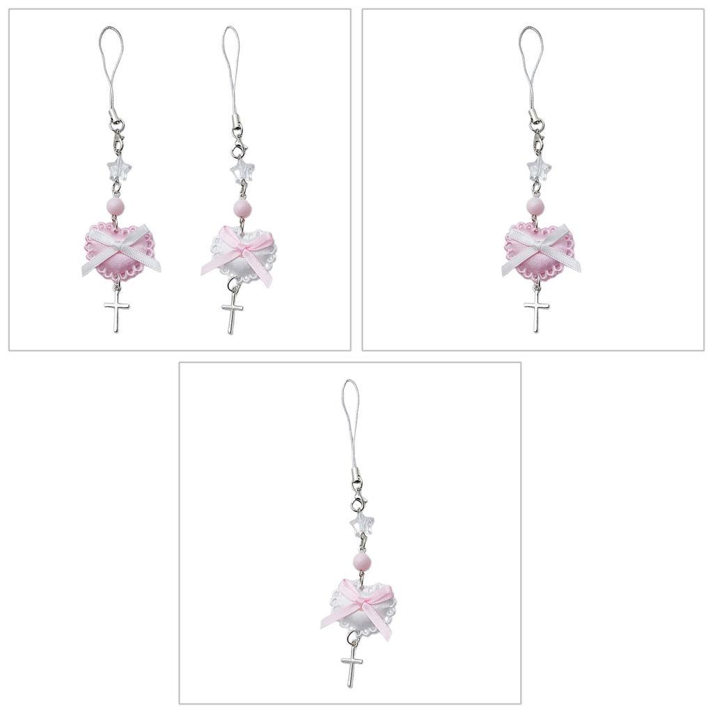 Стильный телефонный брелок-подвеска, уникальный брелок, милая телефонная цепочка, милый бант, кулон для телефона, подходит для телефона или рюкзака