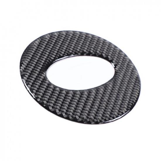 Soft Carbon Fiber Steering wheel Trim Sticker For Subaru Forester SK 19-24