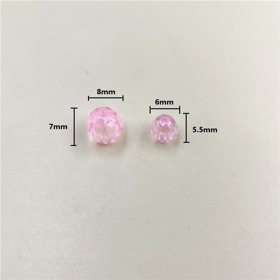 Аксессуары для бусин AB Color Symphony Около 500/240 шт. Круглые бусины из ручного бисера Материал бусин 6/8 мм «сделай сам» Прозрачный акрил