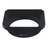Haoge 62mm Square Metal Screw-in Mount Lens Hood Shade with Cap for Hasselblad XCD 45Pmm F/4 Lens