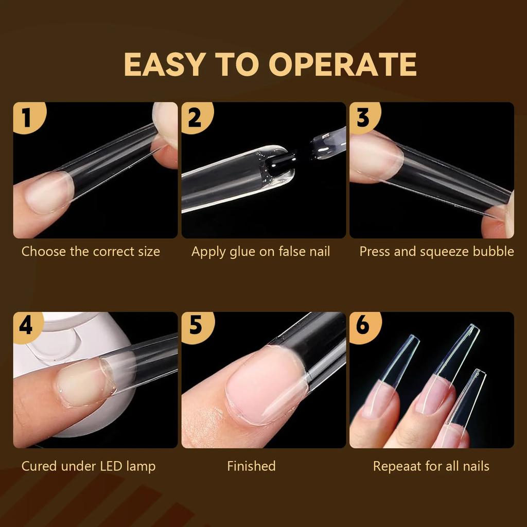 Мягкие гелевые накладные ногти Natural Sculpted Ballet Coffin Almond Fake Nails Full Cover Premium Press On Nails Nail Supplies