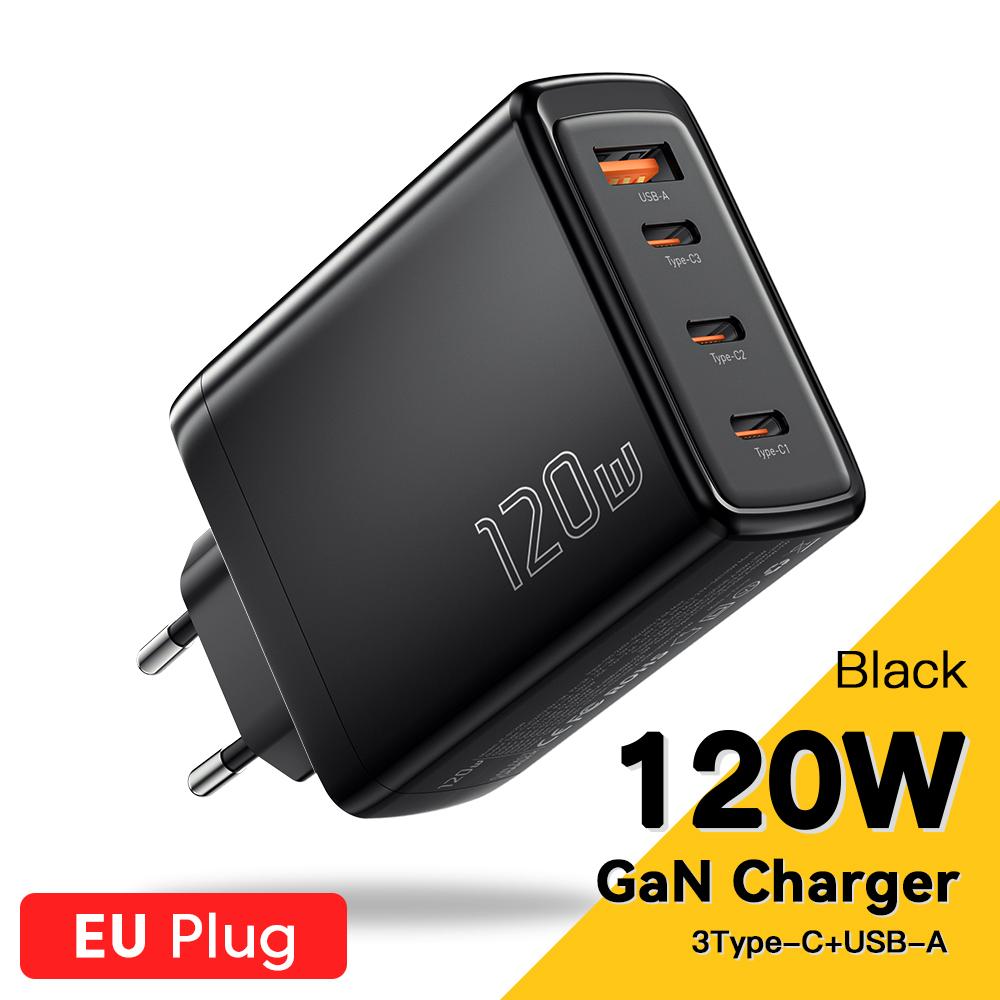 Essager 120W GaN USB Type C Charger Laptop 100W PD Fast Charge for Macbook Air M1 M2 Pro IPhone Samsung 65W Tablet Phone Chagers