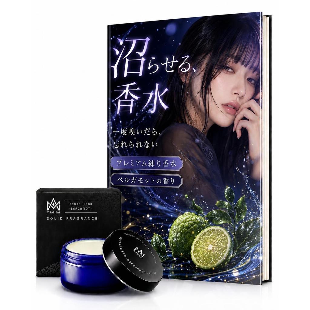 MAGINA fragrance solid perfume men pheromone ingredients SENSE WEAR BERGAMOT