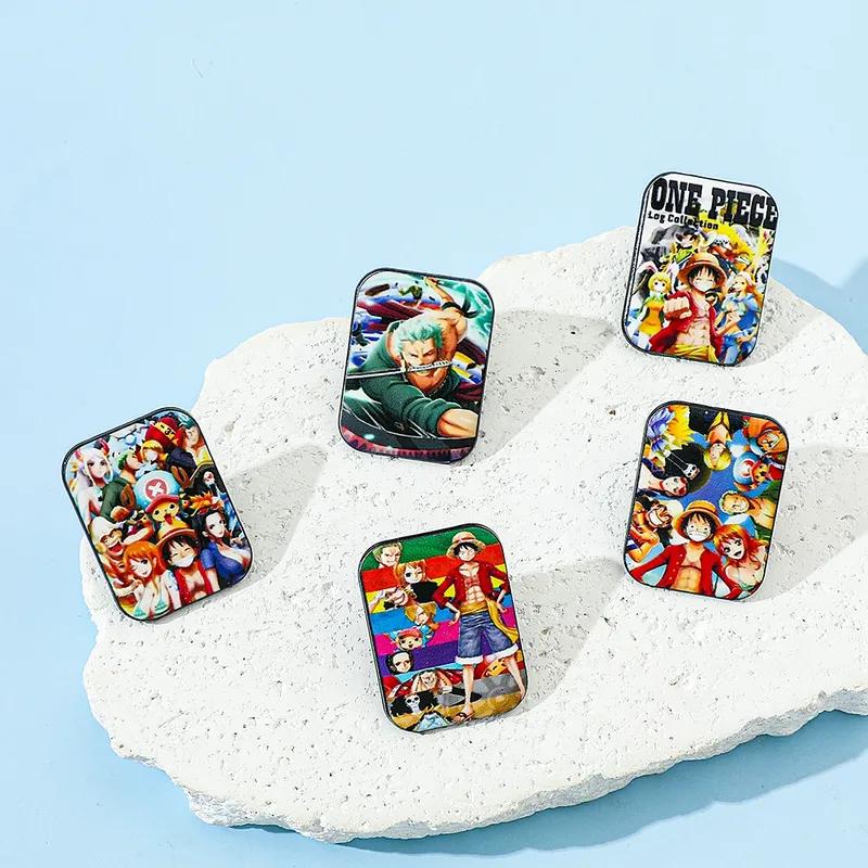 5 Pcs Creative Anime Brooch Unity Straw Hat Pirates Enamel Pin Metal Badge Jewelry Clothing Backpack Accessories Gift for Friend