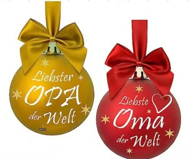 Шары для новогодней елки Zibei: Памяти дорогих бабушки и дедушки