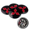 4Pcs 56/60mm Car Emblem Wheel Center Hub Cap Auto Accessories For Mitsubishi 9 Ralliart EX ASX L200 Colt Outlander Pajero Cross