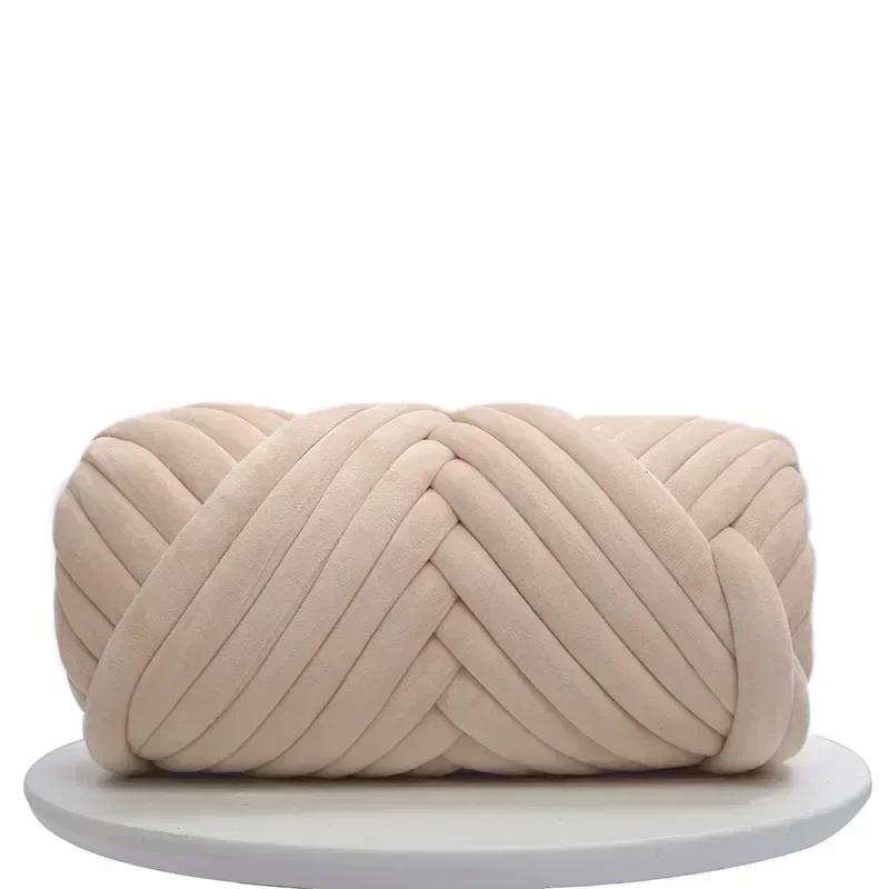 1 кг бархатного наполнителя толстая гигантская пряжа толщиной 3 см ручная работа шерстяное одеяло линия DIY ручная вязка шарф нить крючком одеяло ковры