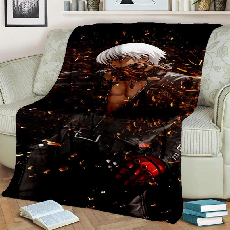 Retro Game King of Fighters Gamer Blanket,Soft Throw Blanket for Home Bedroom Bed Sofa Picnic Travel Office Cover Blanket Kids