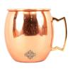 Кружка для пива Moscow Mule из чистой меди, круглой формы, простого дизайна, объем - 530 мл, набор из 4 штук