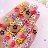 200PCS Mix Colorful Candy Colored Hollow Stars Nail Art Flatback Stone Scrapbook DIY Wedding Valentine's Day Accessories Crafts