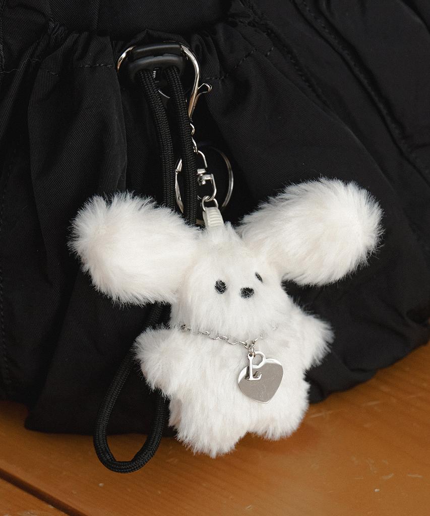 Ламинированный брелок-ключница Laminez Bunny L - Цвет слоновой кости