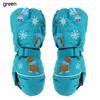 Print Cartoon Deer Rabbit Non-slip Children Ski Gloves Windproof Long-sleeved Mittens Thick Warm