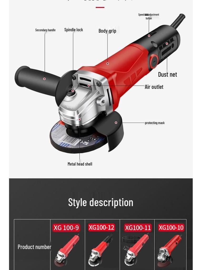 Многофункциональная угловая шлифмашина и полировальная машина для бытового использования