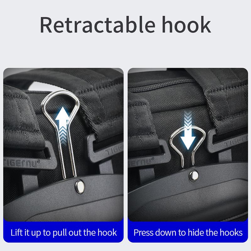 Двухслойный рюкзак Tigernu, 2022, мужская водонепроницаемая дорожная сумка для ноутбука 17,3 дюйма, уличный тактический рюкзак неограниченной серии 29 л