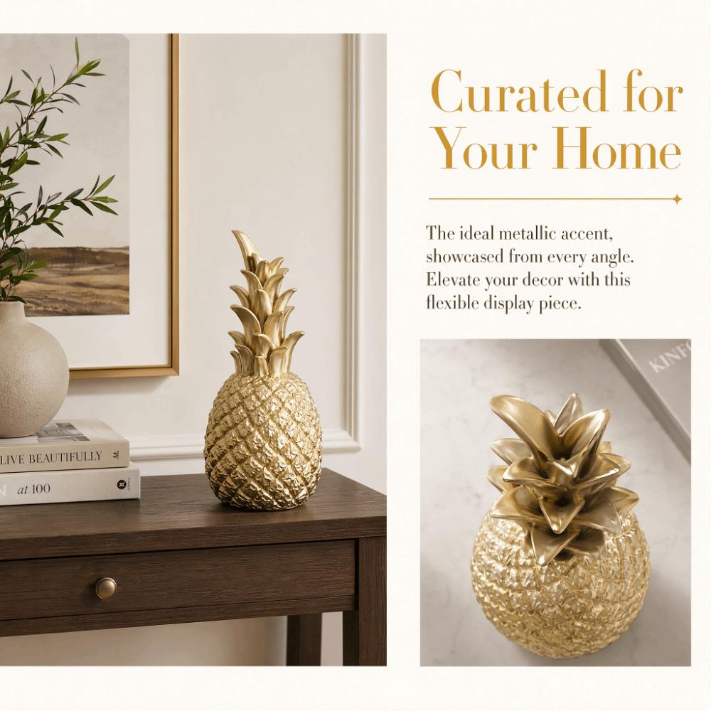 Compact Desktop Size Modern Pineapple Tabletop Decor Study Room Cabinet Decor