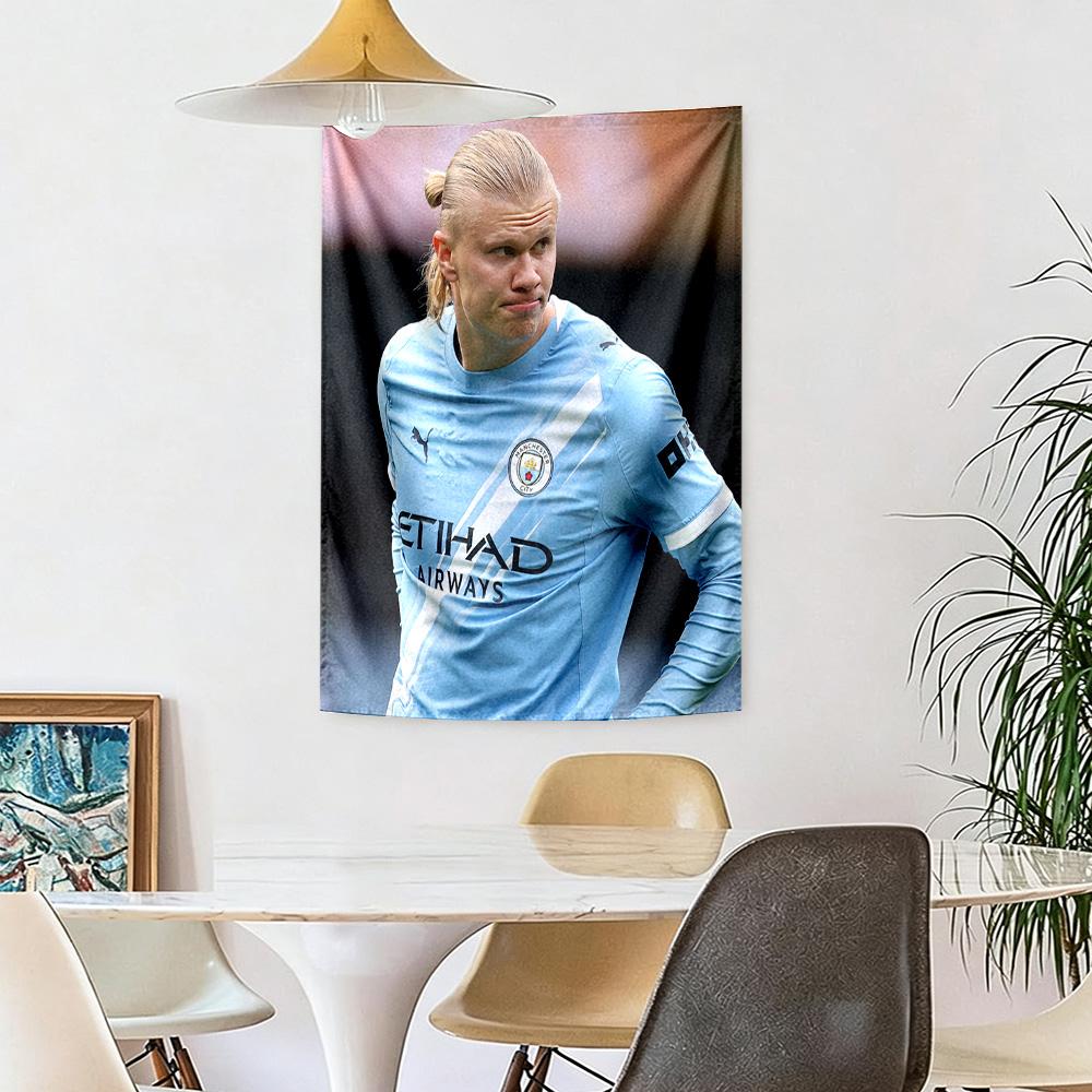 Haaland Stadium Wall Decor Tapestry Art For Pet Memorial Birthdaywedding Party Backdrop Family Gift