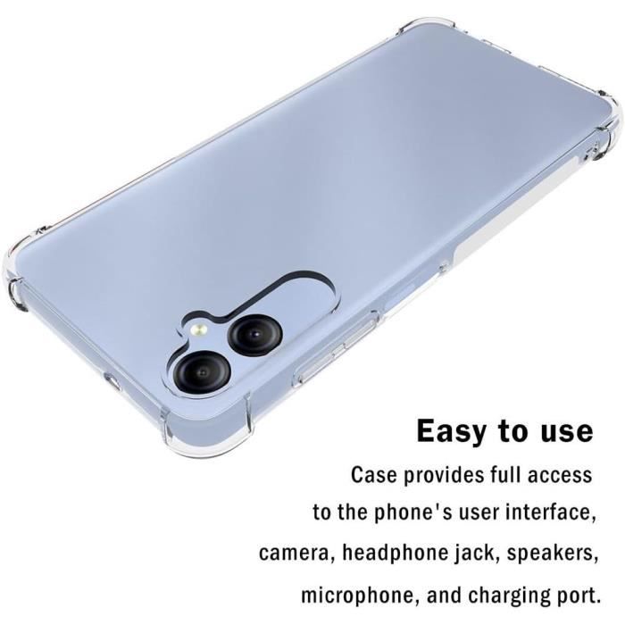 Защитный чехол - BOOLING - Samsung Galaxy A05 - Ударопрочный - Прозрачный - 2 Закаленных стекла