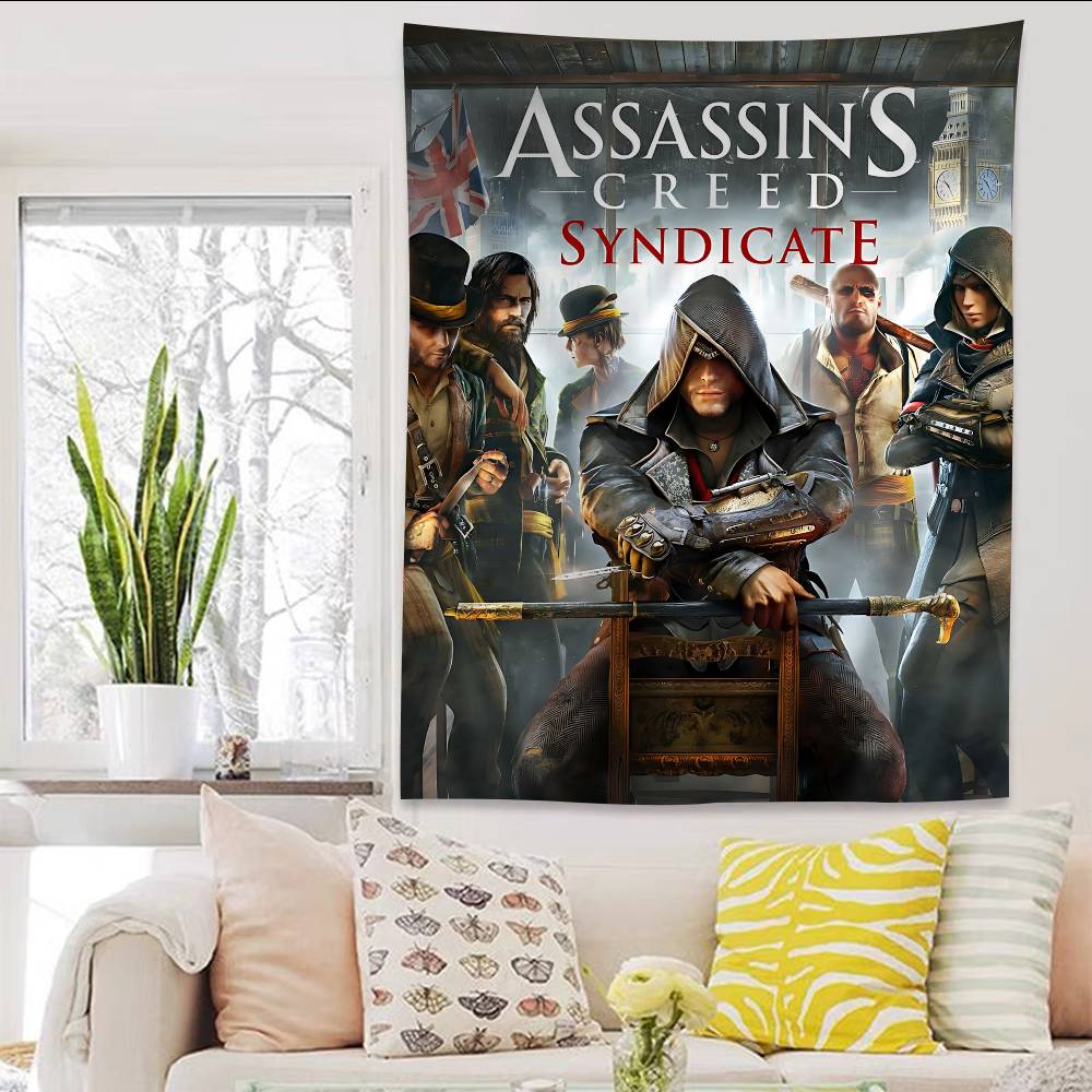 Игровой Классический AAssassins Крутой CCreed Аниме Гобелен Подвесной Таро Хиппи Настенные Ковры Общежитие Домашний Декор