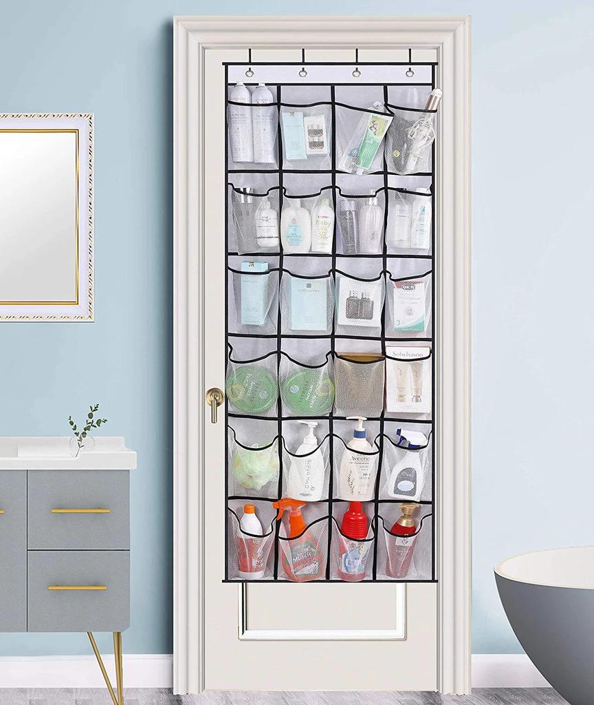 1pc-24 Grid Wall-mounted Shoes Organizer Rack Over Door Hanging Storage Holder Rack Bedroom Closets Shoes Storage Bag for Room