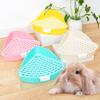 Pet Toilet Convenient Rabbit Litter Box Easy To Clean Large Hollowed-out Triangular Area Small Animal Toilet Pet Supply