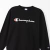 Long Script Crew Neck Basic L [Champion] Sweatshirt, Sleeve, Fleece, Logo, Sweatshirt, C8-W043Z, Men's, Black,