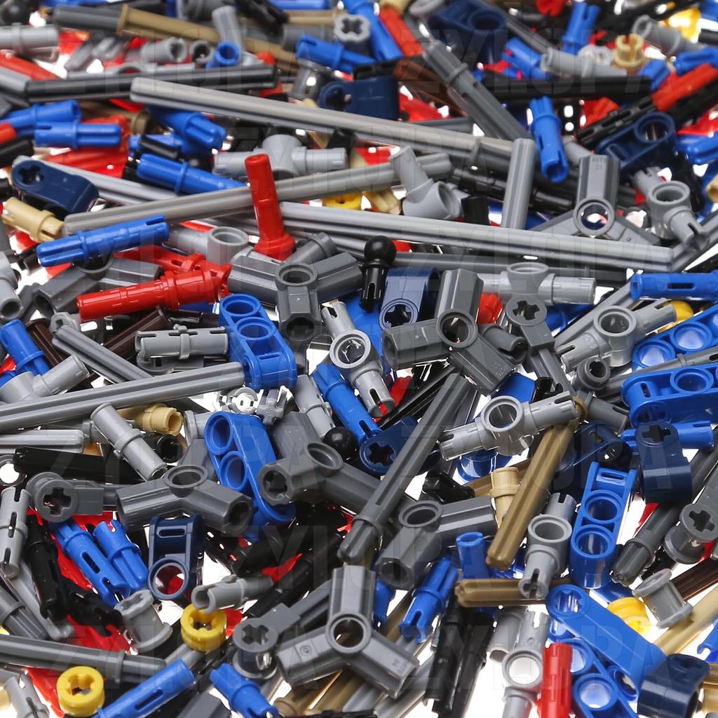 Zylopa 885 шт. Technic Набор осей и штифтов, совместимый с деталями Technic основных брендов, Technic Соединитель, Втулка, Звено цепи